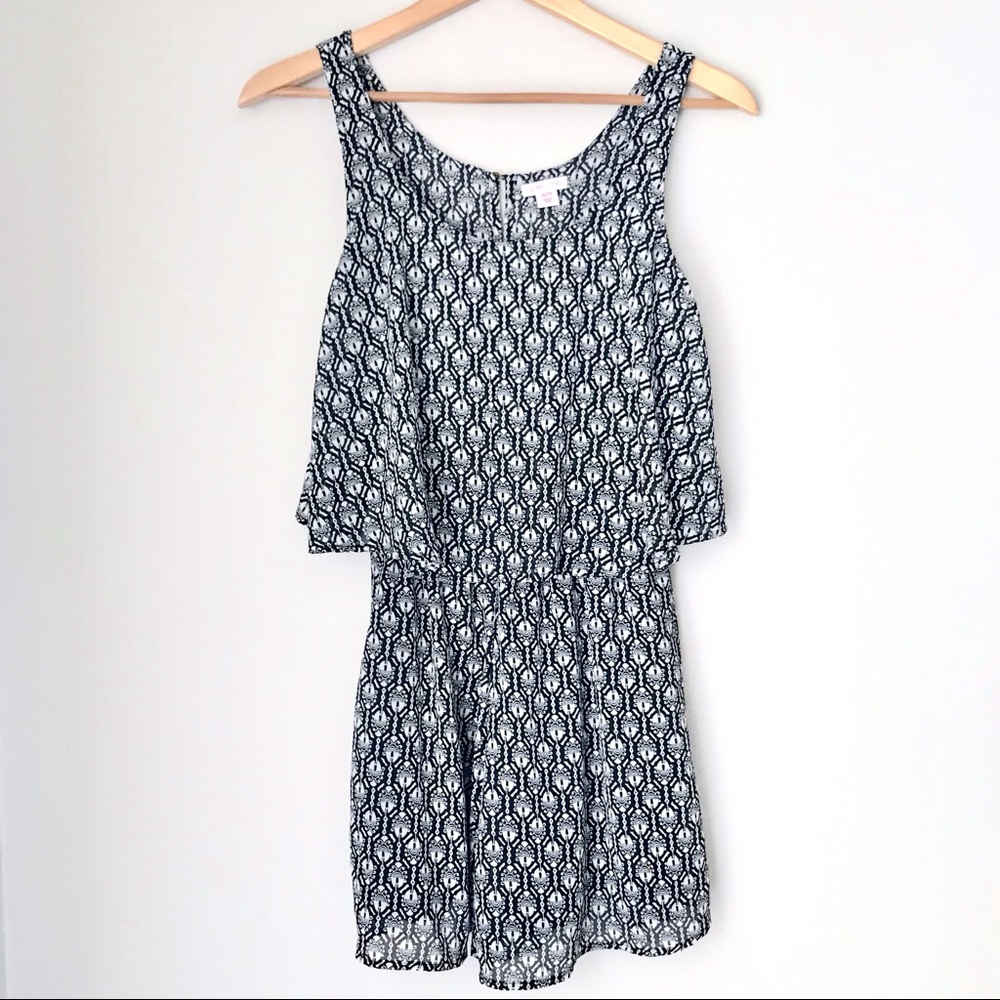 Black & Cream Romper